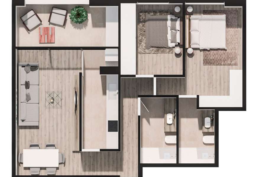 Venta - Piso - apartamento - A-GUARDAMAR DEL SEGURA - Mercadona (300m playa)