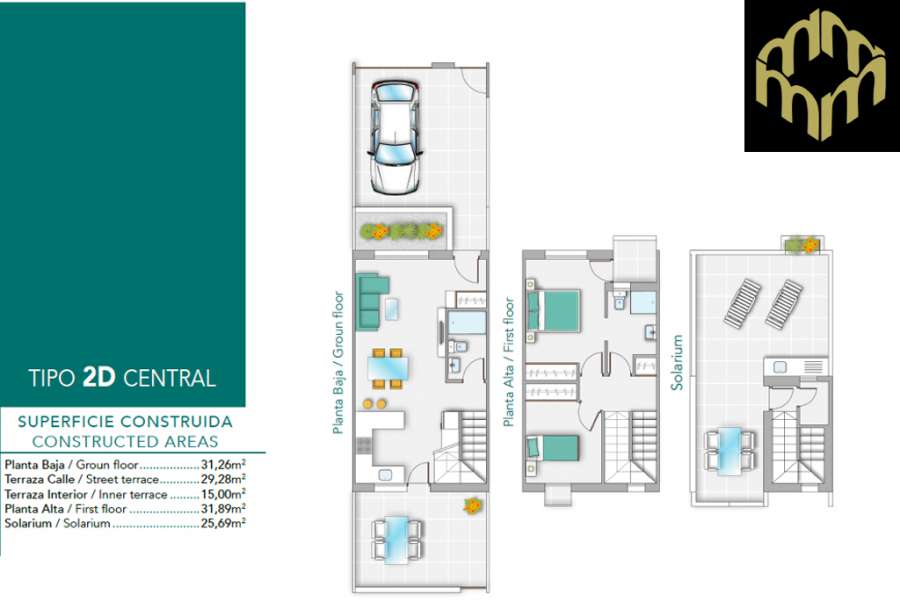 Продажа - Бунгало/Taунхаус - A-TORREVIEJA - Playa de los Locos